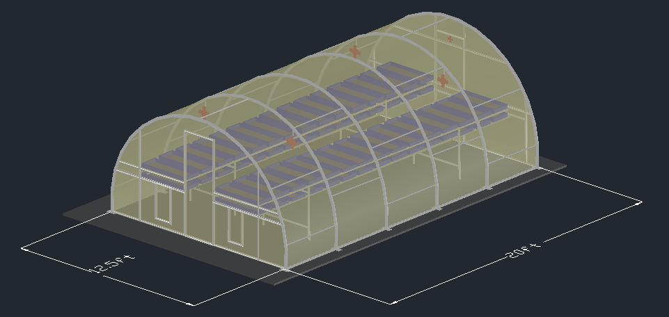 250 square foot greenhouse dryer scale-up design