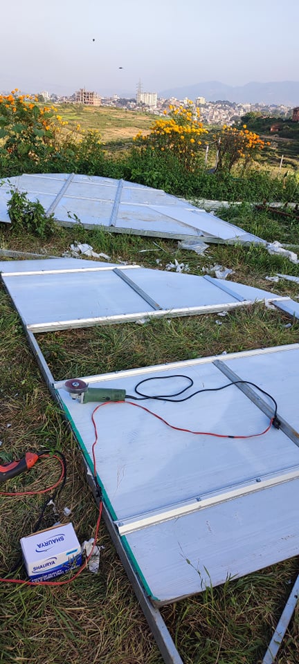 Prepared greenhouse dryer panel sections and fabrication tools